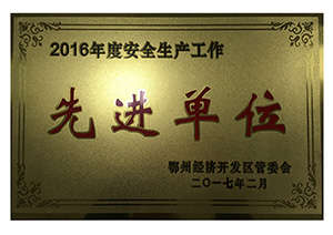 2016年授予先进单位